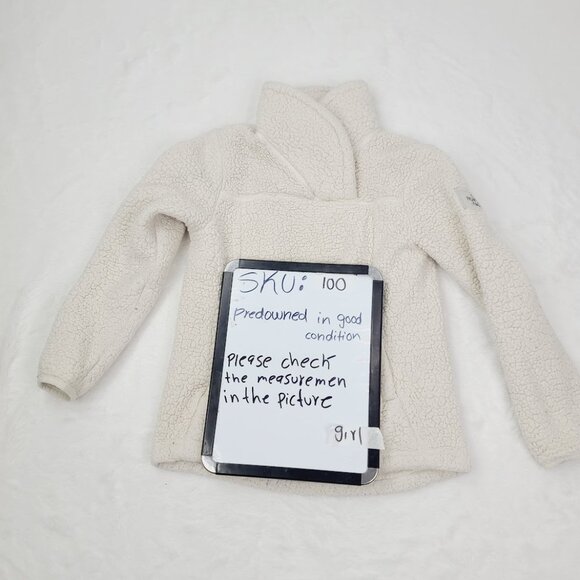 The North Face Girls' Creamy White Campshire Sherpa Fleece Pullover Size S (7/8) - Picture 12 of 12